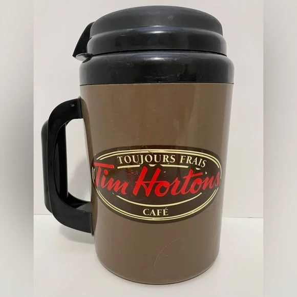 Vintage Tim Hortons Extra Large Coffee Jug With Lid And Handle - Picture 2 of 10